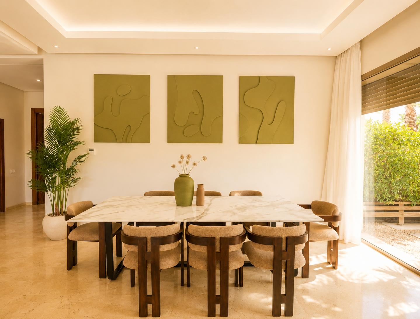 Dining room at The Oasis, Marrakech
