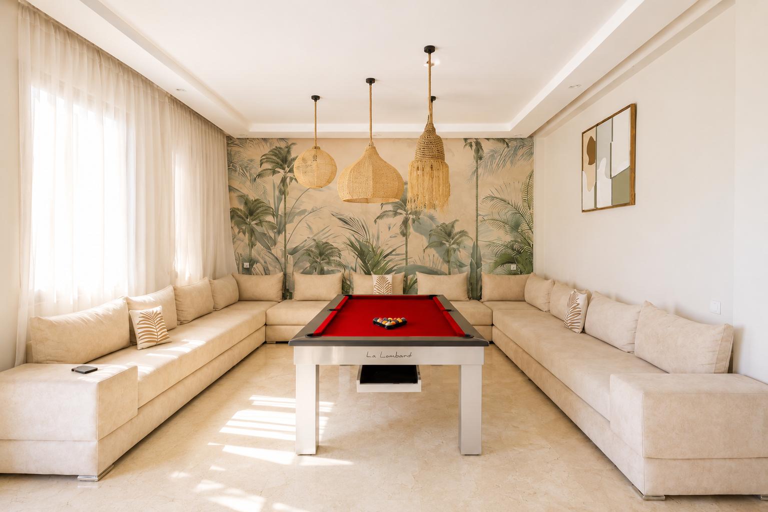 Games lounge at The Oasis, Marrakech