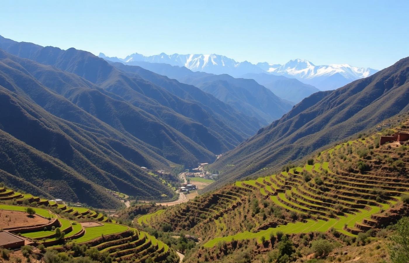 Atlas Mountains and Ourika valley